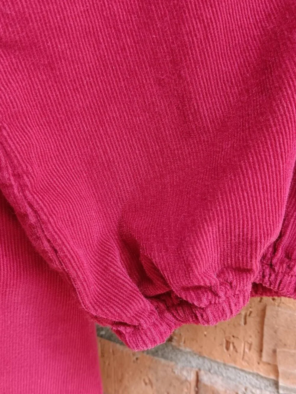 Wonder Nation Girls Corduroy Dress Button Front Long Sleeves Berry Size L Plus